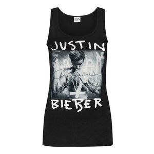 Justin Bieber Womens/Ladies Purpose Vest / Black